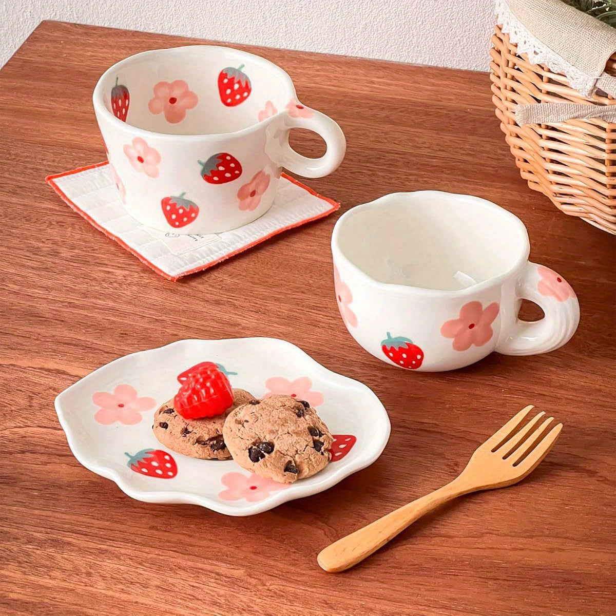 Ceramic Coffee Mug with Saucer - Elegant Floral design, Dishwasher & Microwave Safe Cup for Home, Office, or Gift - Perfect for Women, Tea, Cocoa, Latte - Durable Ceramic Cup with Matching Saucer, Home Drinkware, Stylish Drinkware, Highquality Finish,